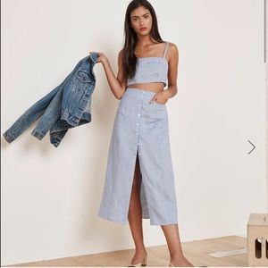 Reformation~ Augie linen (TOP ONLY)